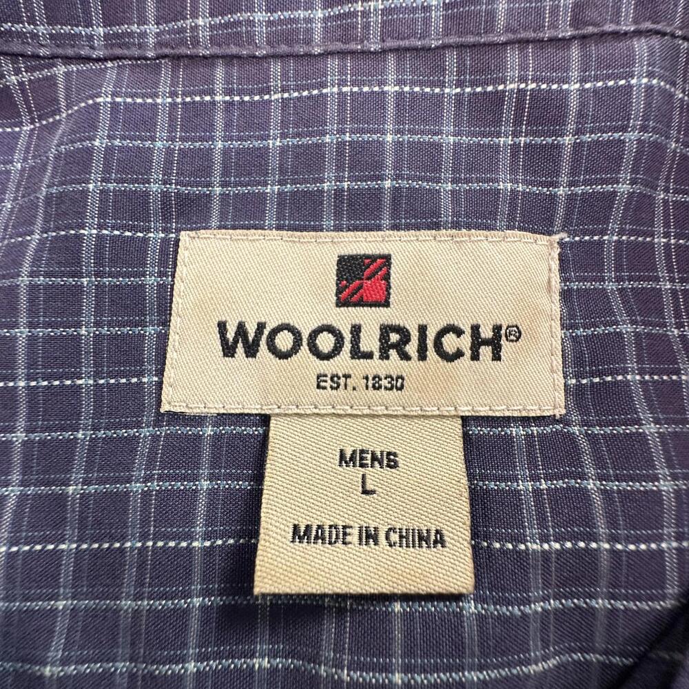 Woolrich Men's Large Button-Up Shirt Plaid Pattern #351 - Picture 2 of 8